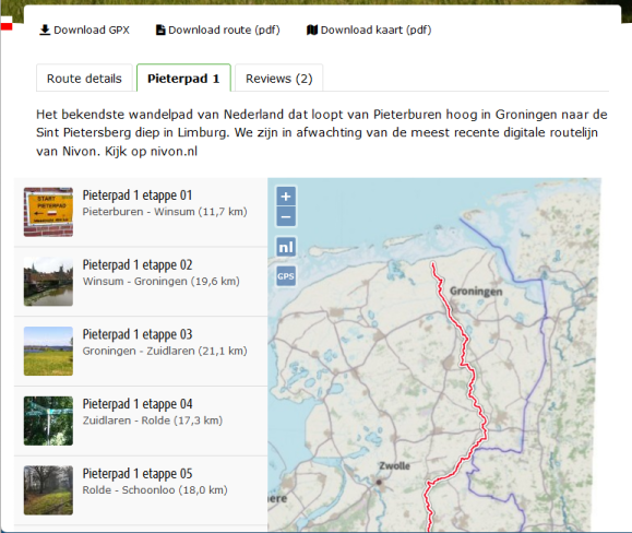 Zoeken via de homepage