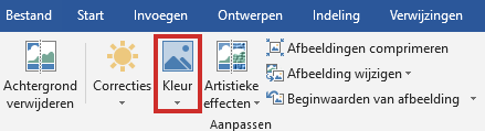 Kleur aanpassen