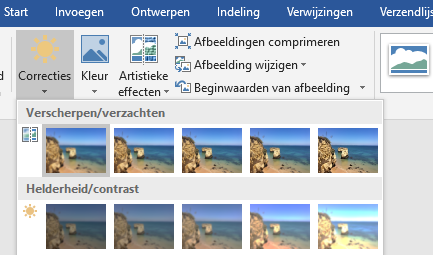 Correcties in Word