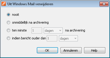Mails automatisch verwijderen na archiveren