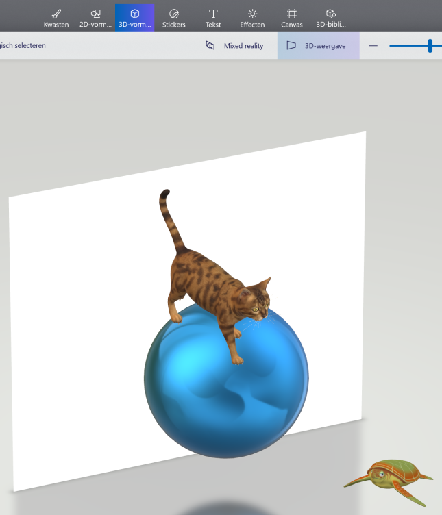 Voorbeeld 3D-weergave