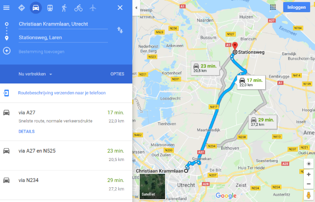 Route plannen
