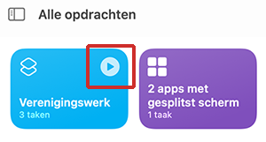 App Opdrachten-opdracht afspelen