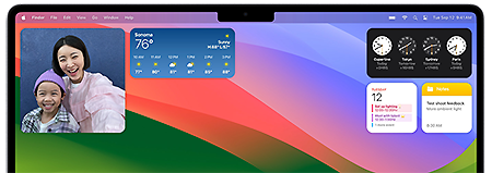 Widgets op de Mac