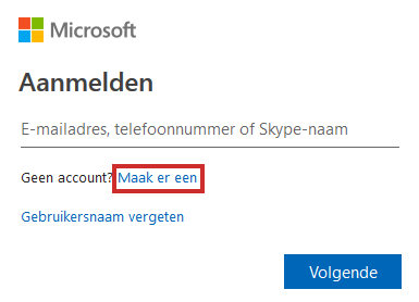 Een Microsoft-account aanmaken