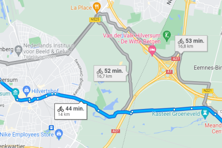 Andere route kiezen
