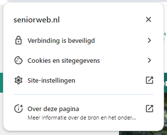Sitegegevens pc