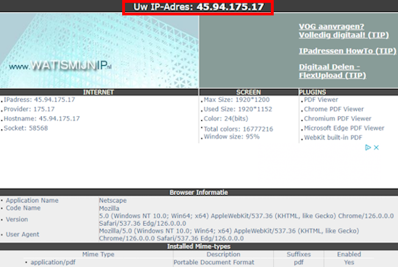 IP-adres opzoeken