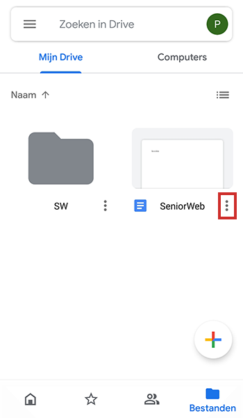 Pictogram van drie puntjes