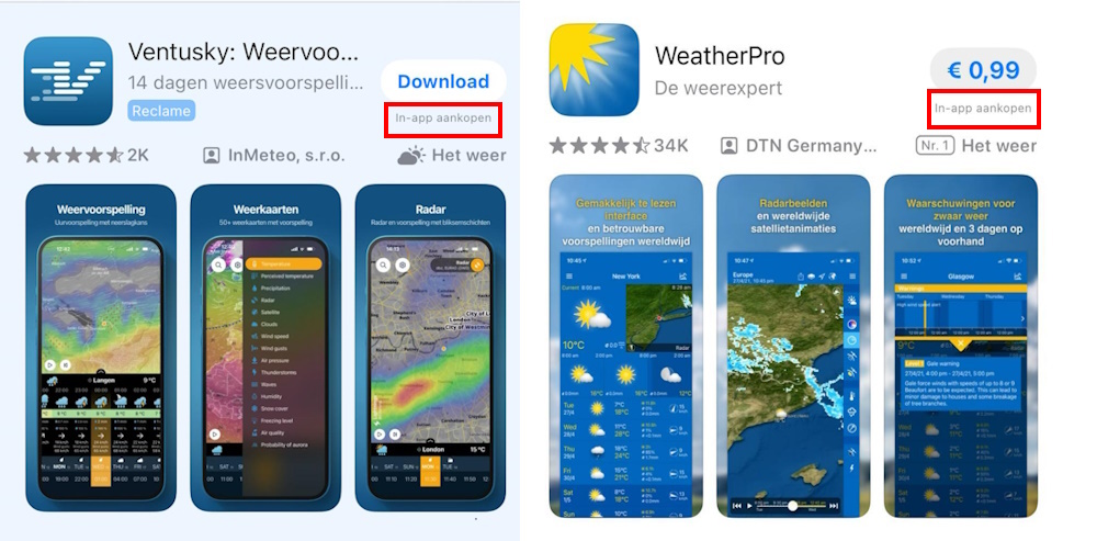 In-app aankopen