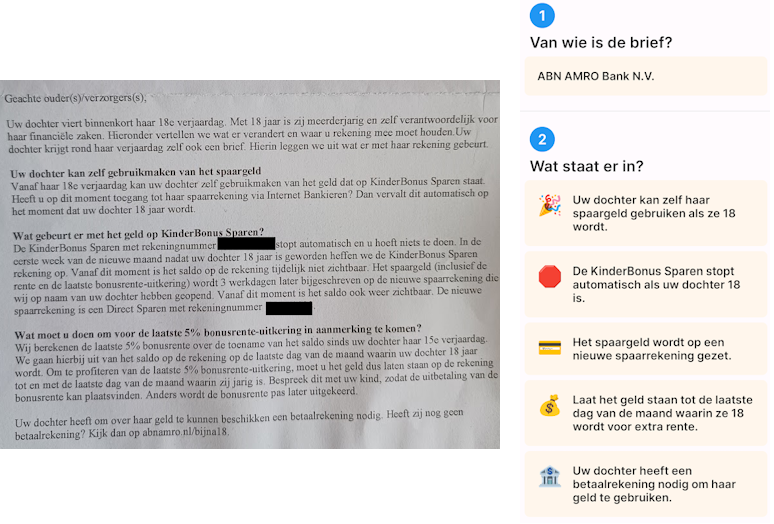 Lees Simpel, voorbeeldbrief