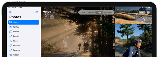 Zijbalk in apps in iPadOS 14