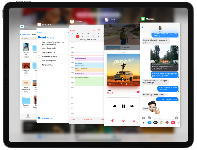 Slide Over in iPadOS 13