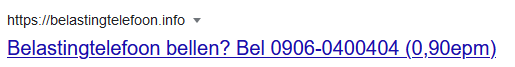 Belastingtelefoon-betaald