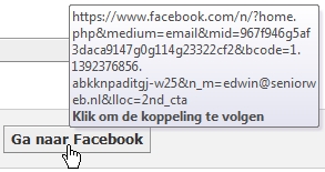 Phishing herkennen aan een nep link