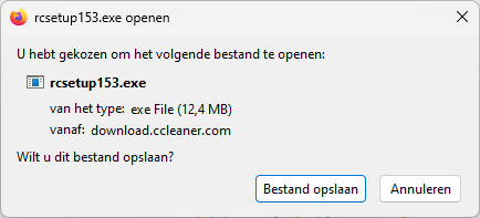 Uitvoerbaar bestand opslaan
