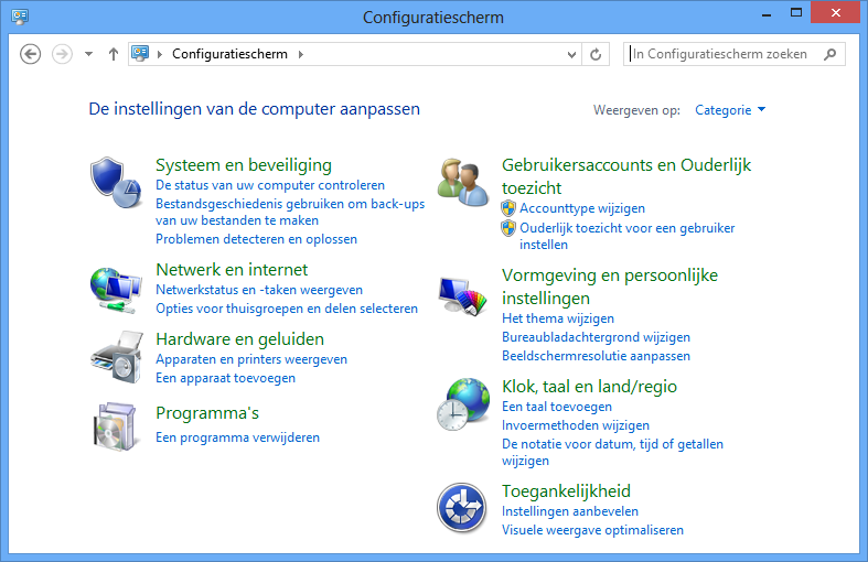 Configuratiescherm